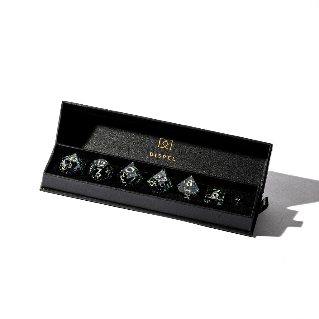 Abyssal Tide 7-Piece Polyhedral Dice Set - Dispel Dice - Premium DnD Dice & Accessories # #