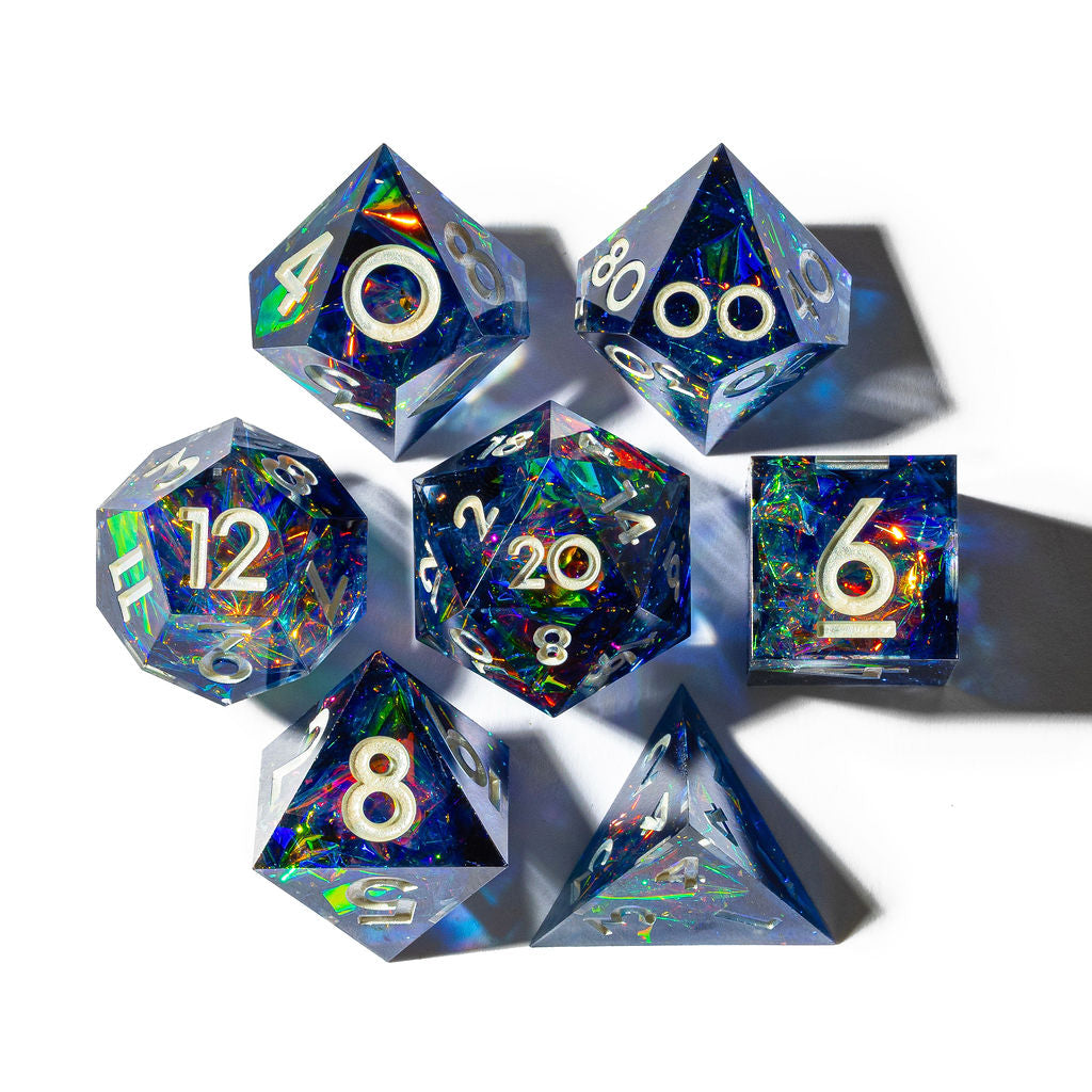Lapis Lazuli 7-Piece Polyhedral Dice Set