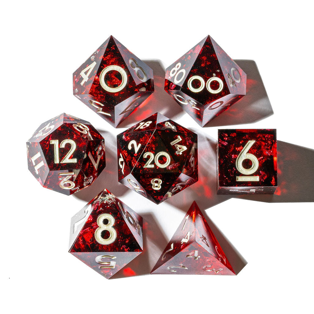 Sanguine Oaths 7-Piece Polyhedral Dice Set
