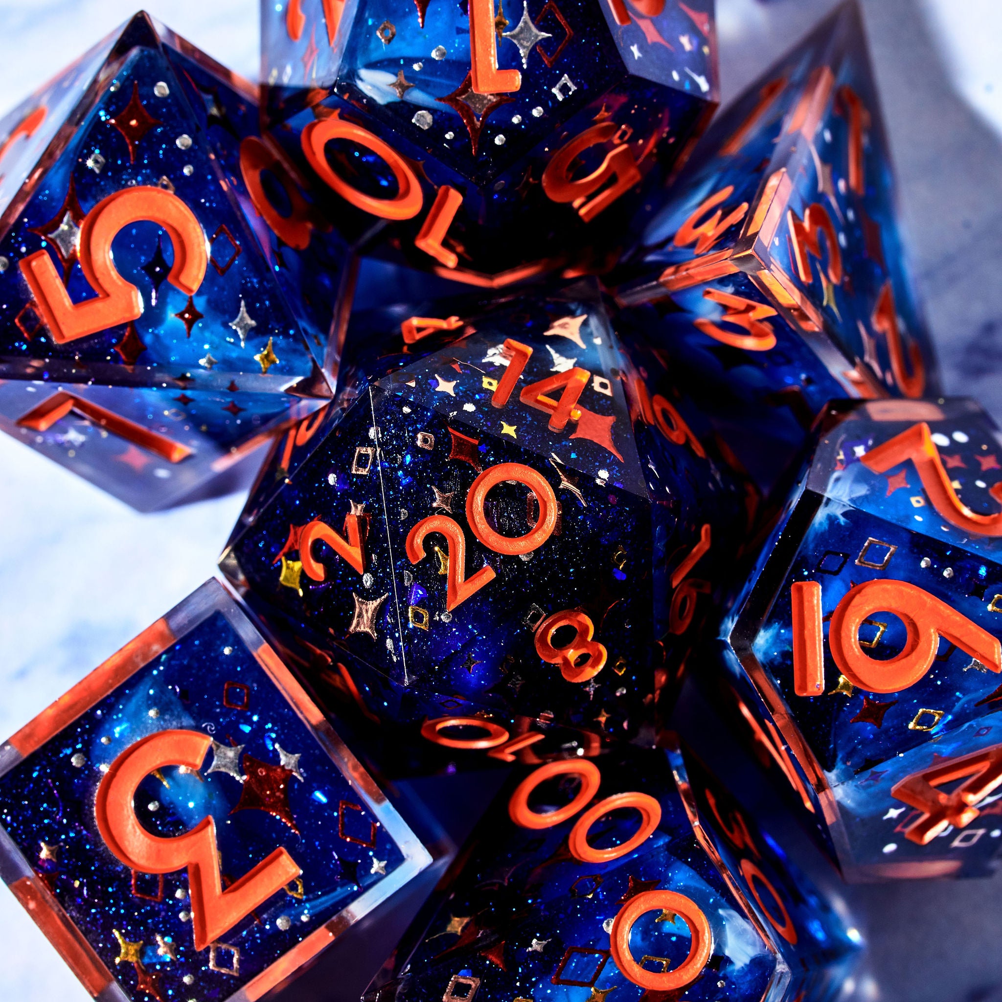Sea of Stars 7-Piece Iconic Dice Set - Dispel Dice - Premium DnD Dice & Accessories # #