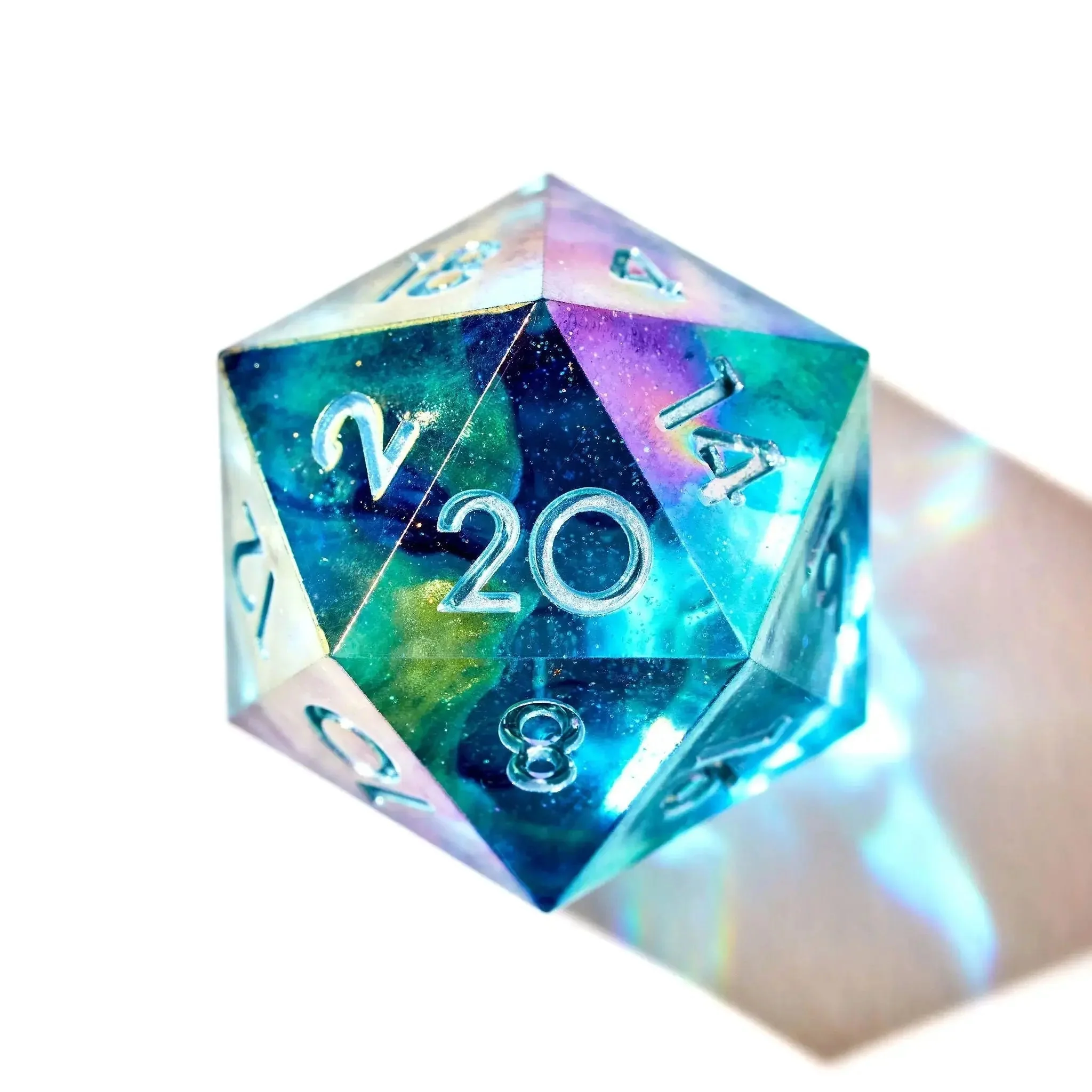 Siren's Tears 7-Piece Iridescent Dice Set - Dispel Dice - Premium DnD Dice & Accessories # #