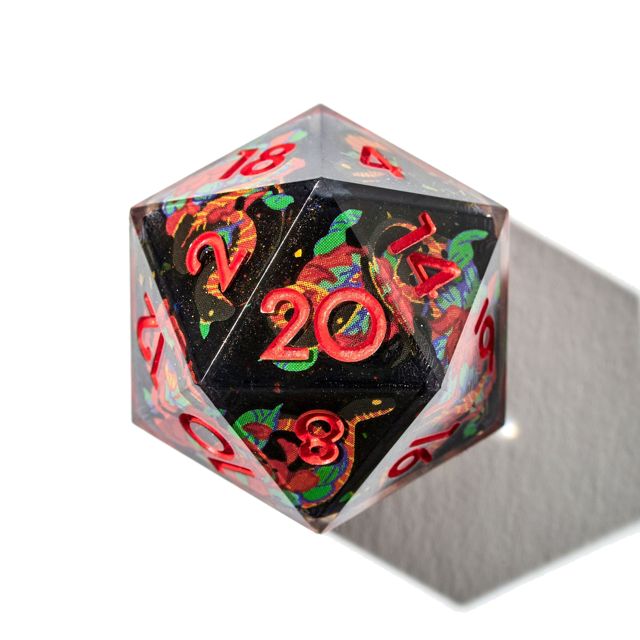 Snakes & Peony 7-Piece Iconic Dice Set