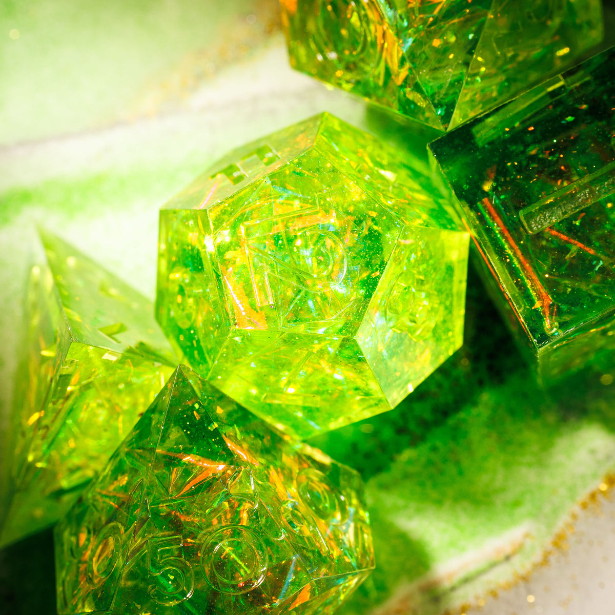 Blight 7-Piece Standard Dice Set - Dispel Dice - Premium DnD Dice & Accessories # #