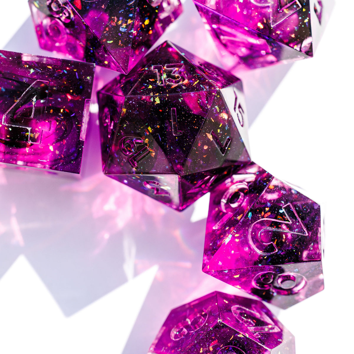 Dimension Door 7-Piece Standard Dice Set - Dispel Dice - Premium DnD Dice & Accessories # #