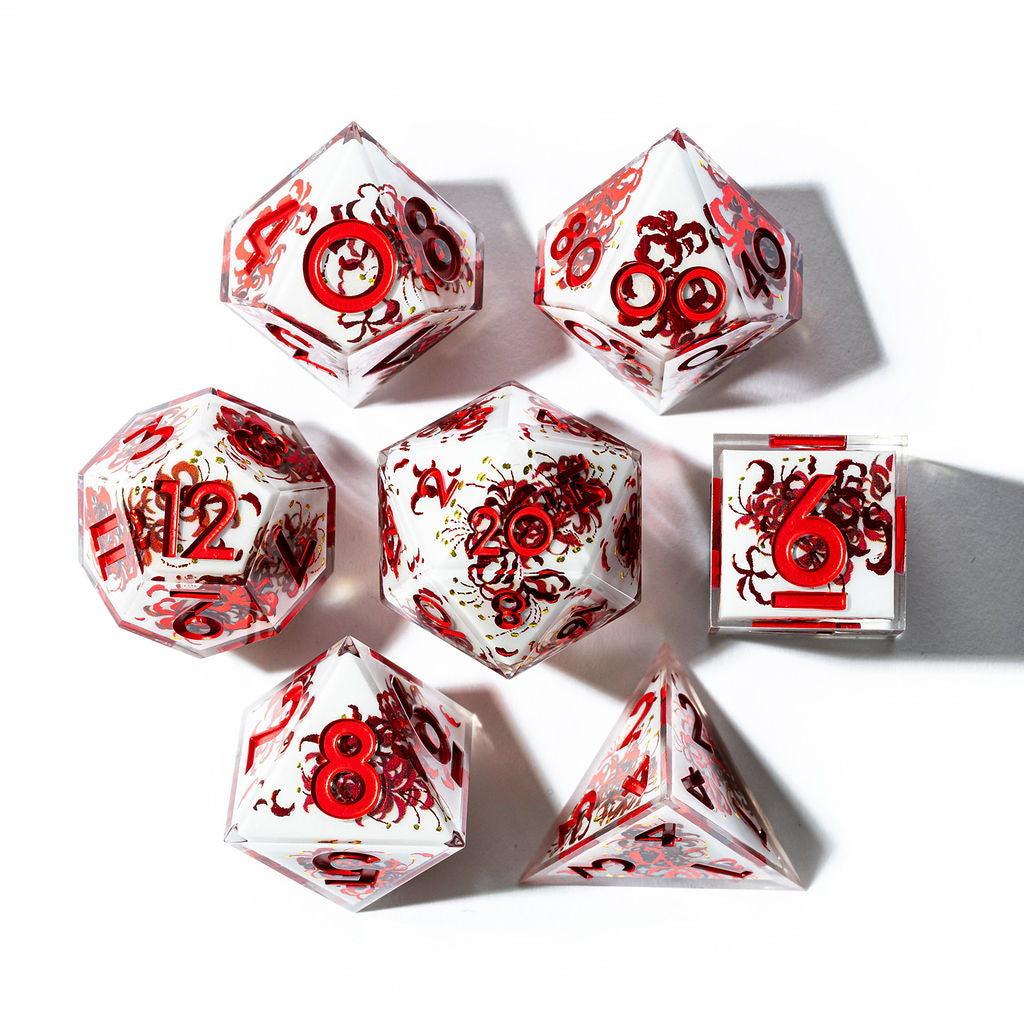 Kiss of the Spider Lily 7-Piece Iconic Dice Set