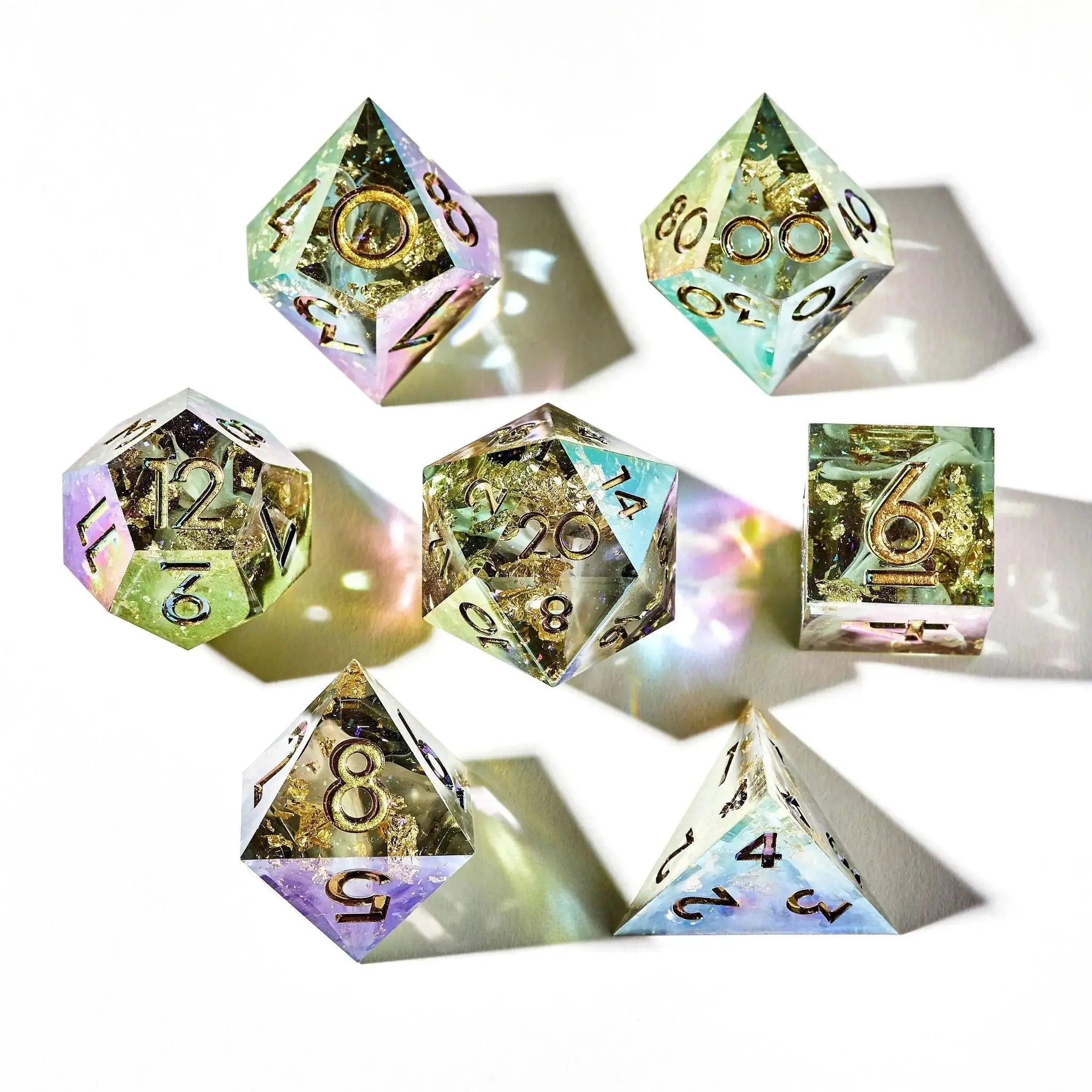 Stormcloud 7-Piece Polyhedral Dice Set - Dispel Dice - Premium DnD Dice & Accessories