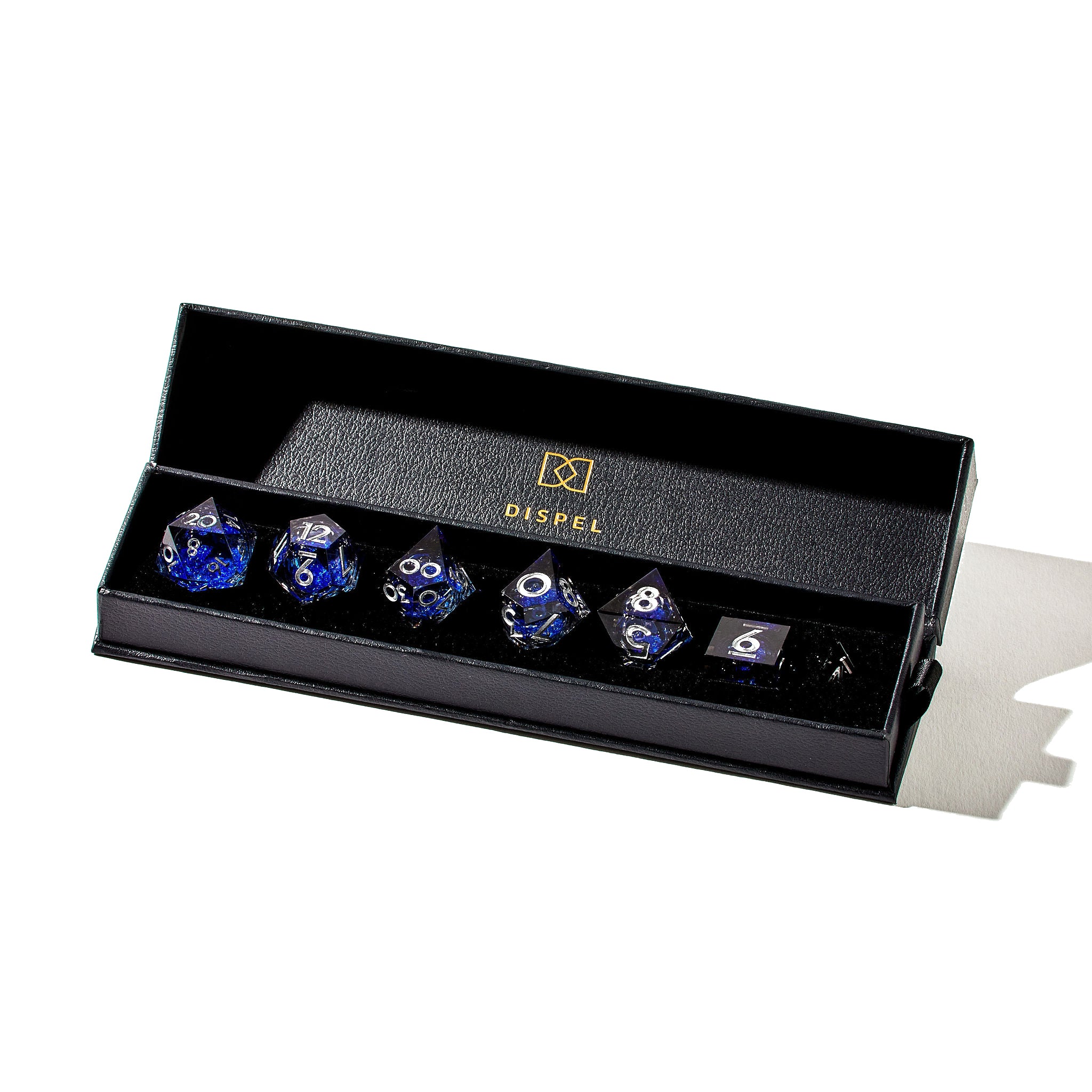 Stormy Seas 7-Piece Liquid Core Dice Set - Dispel Dice - Premium DnD Dice & Accessories # #