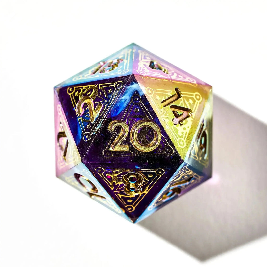 Summoner's Circle 7-Piece Iridescent Iconic Dice Set - Dispel Dice - Premium DnD Dice & Accessories
