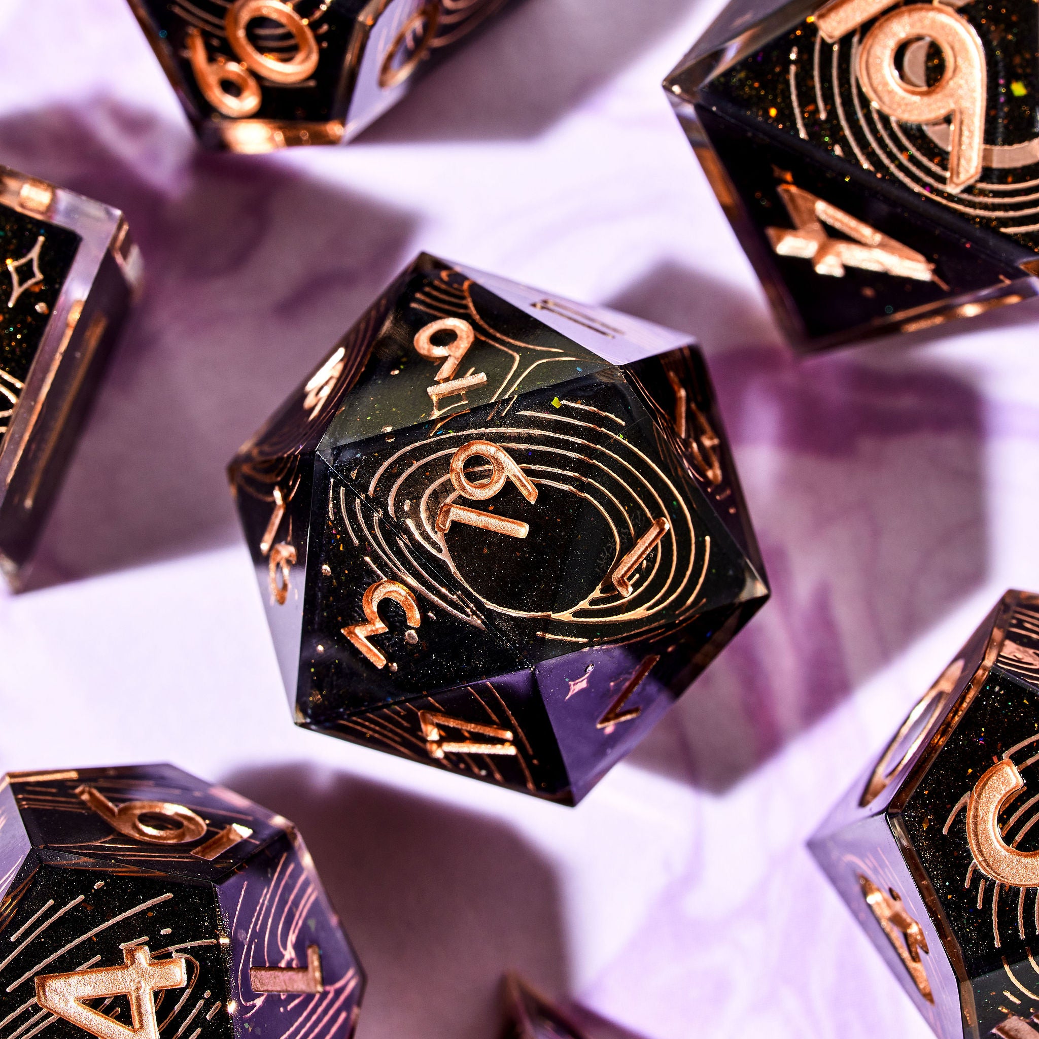 Supernova 7-Piece Iconic Dice Set - Dispel Dice - Premium DnD Dice & Accessories # #