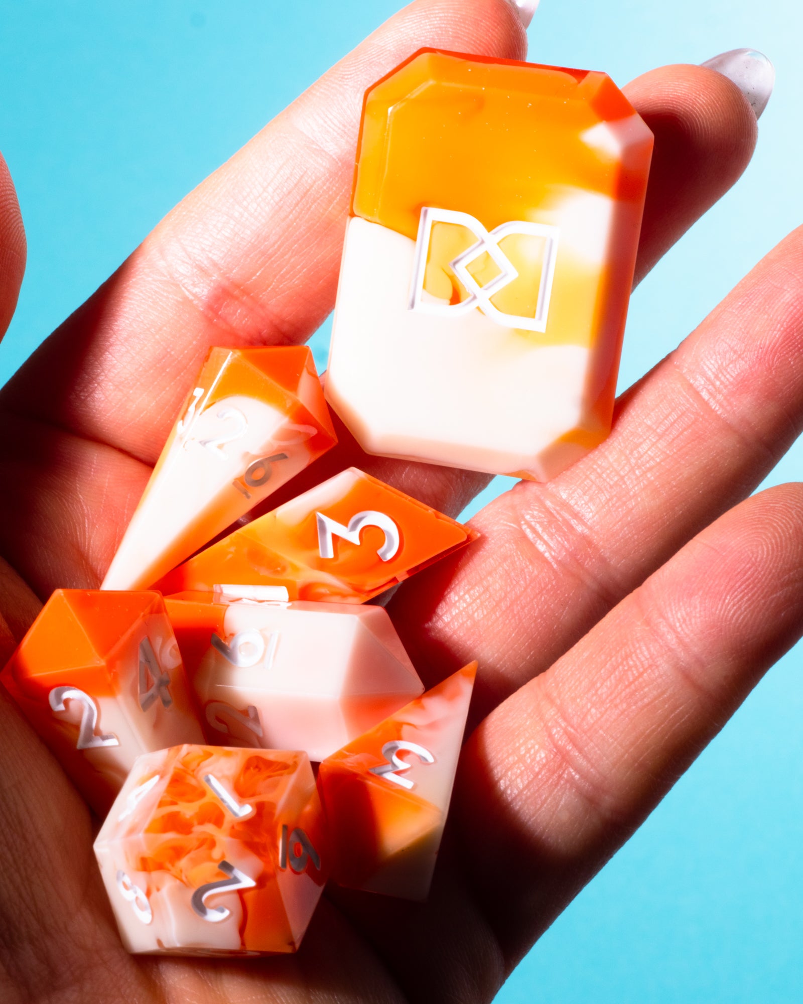 Sweet Summer 7-Piece Jewel Shape Dice Set - Dispel Dice - Premium DnD Dice & Accessories # #