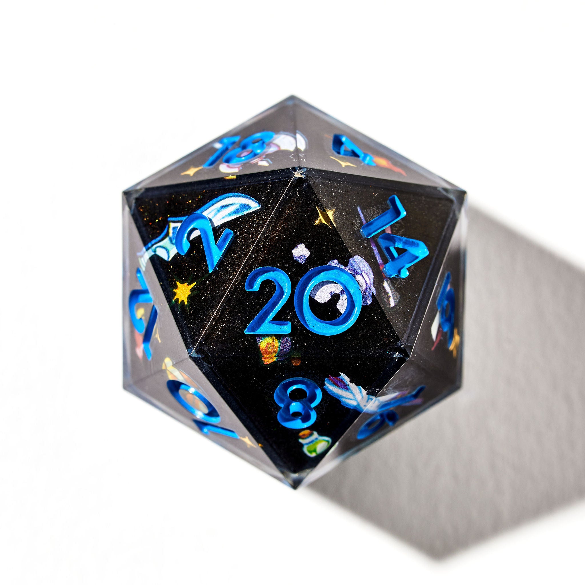 "Tank" RPG Class-inspired Iconic 7-Piece Dice Set - Dispel Dice - Premium DnD Dice & Accessories