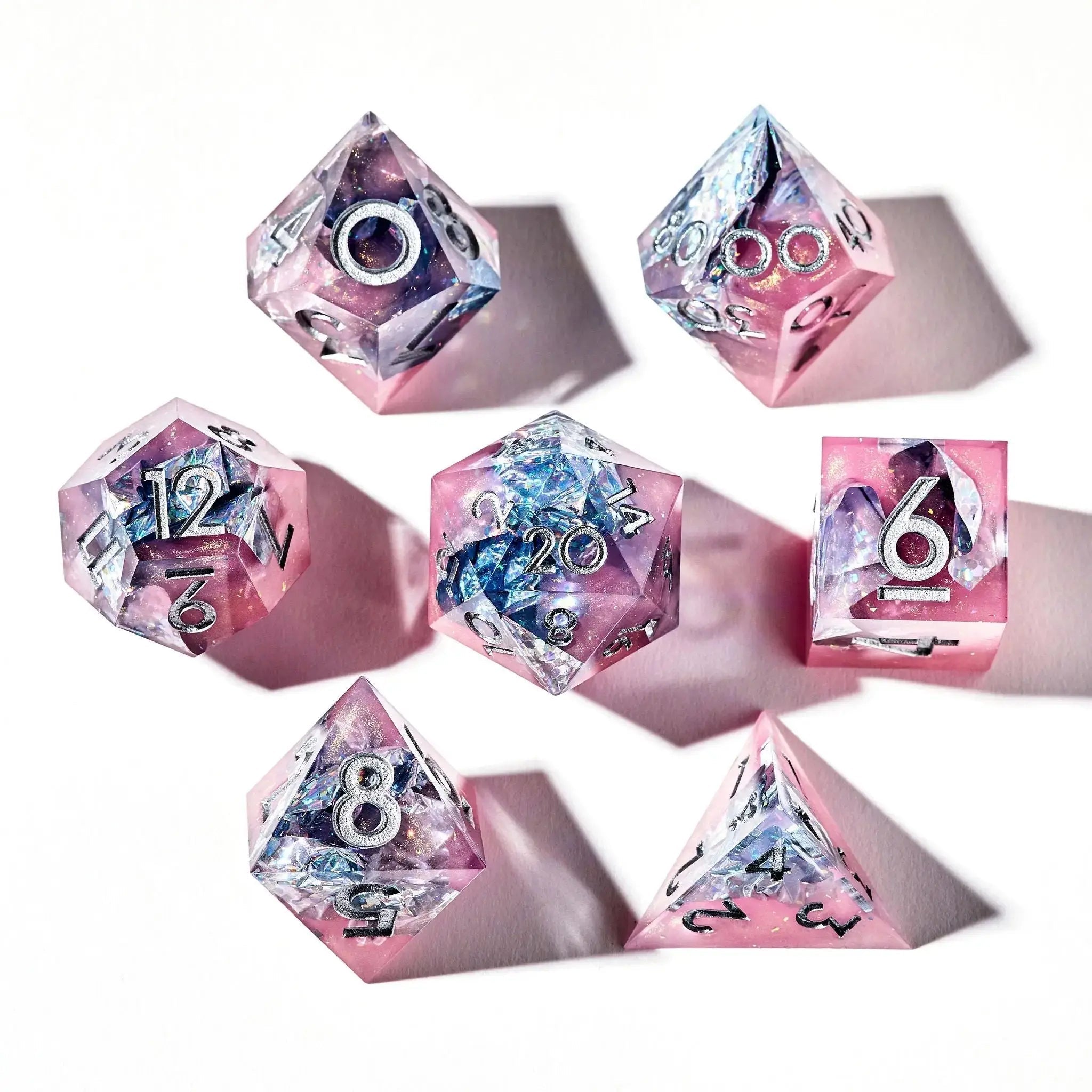 That's Hot 7-Piece Polyhedral Dice Set - Dispel Dice - Premium DnD Dice & Accessories