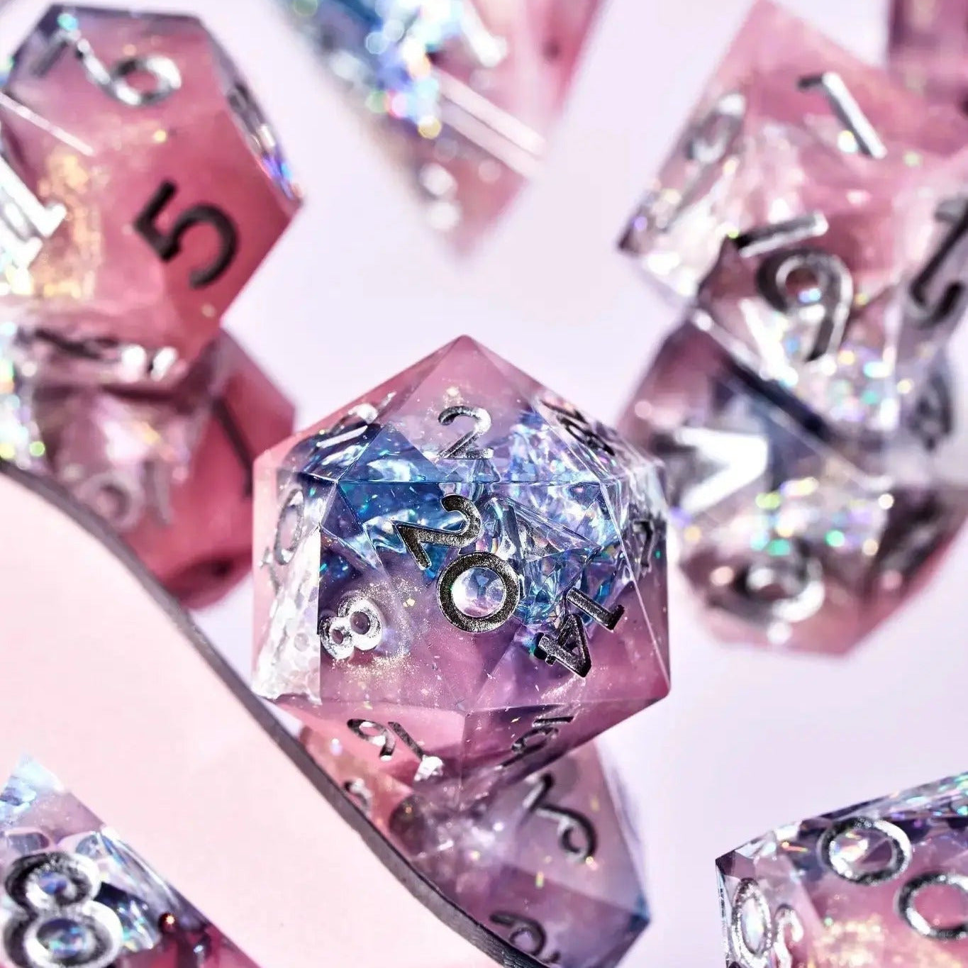 That's Hot 7-Piece Polyhedral Dice Set - Dispel Dice - Premium DnD Dice & Accessories