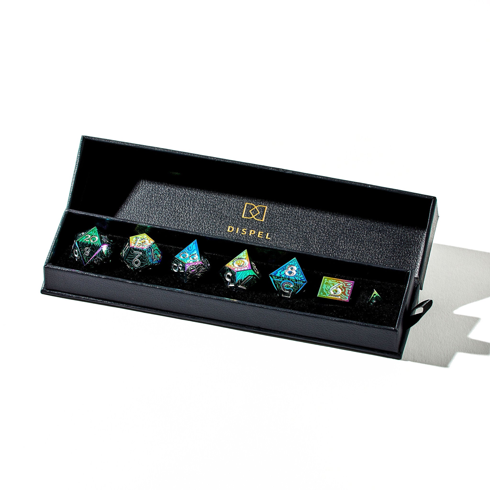 Tidal Treasures 7-Piece Iconic Dice Set - Dispel Dice - Premium DnD Dice & Accessories # #