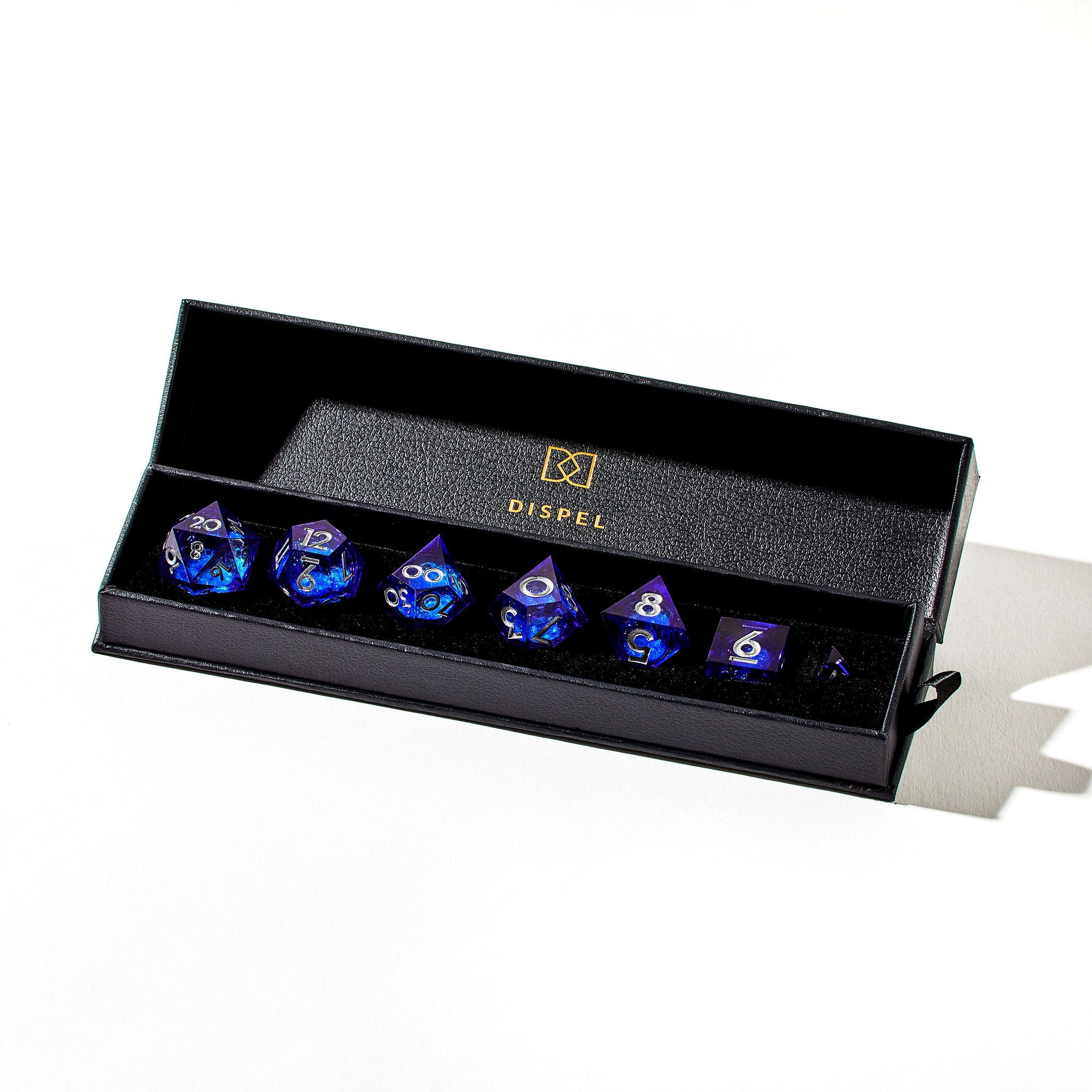 Trina's Lily 7-Piece Liquid Core Dice Set - Dispel Dice - Premium DnD Dice & Accessories # #