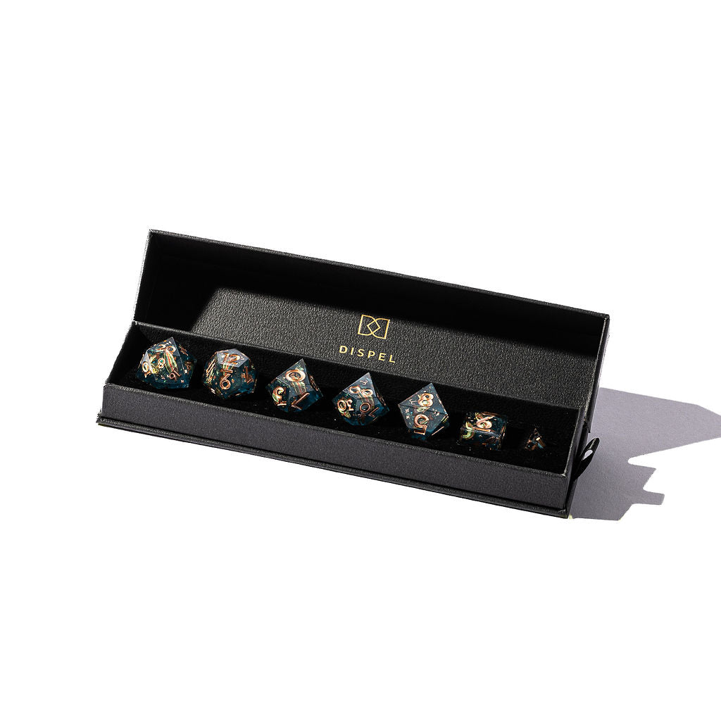 Rainbow Trout 7-Piece Iconic Dice Set - Dispel Dice - Premium DnD Dice & Accessories # #