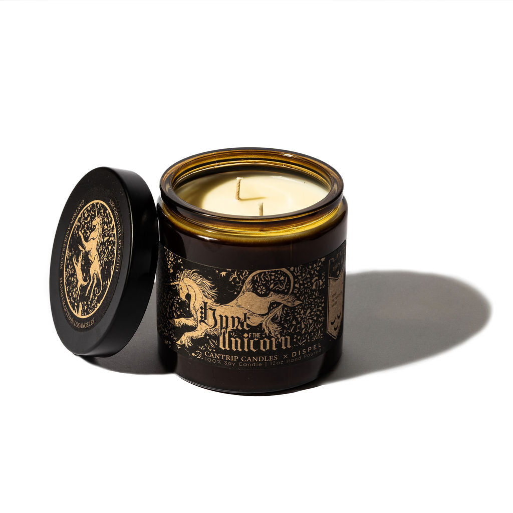 Dispel Dice x Cantrip Candles "Hunt of the Unicorn" Soy Candle (12oz)
