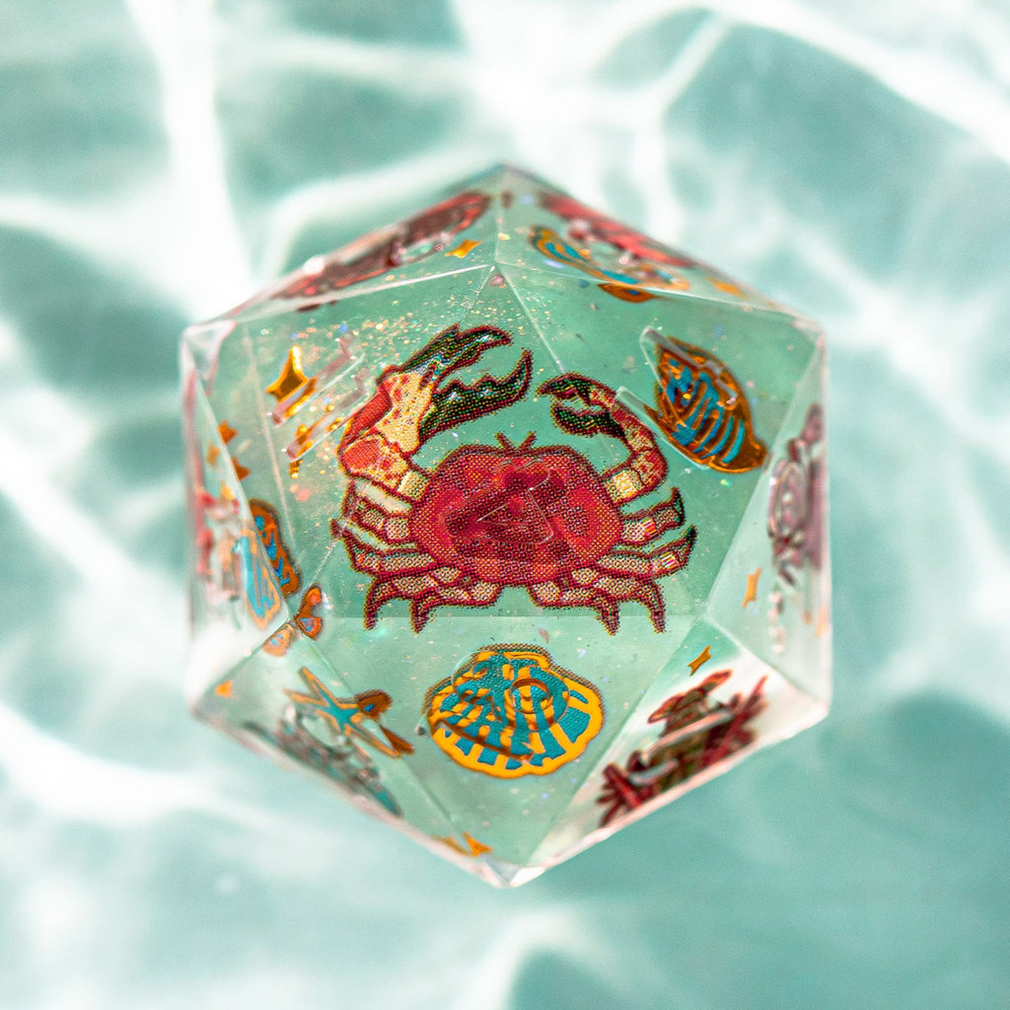 Crabs 7-Piece Iconic Dice Set - Dispel Dice - Premium DnD Dice & Accessories # #
