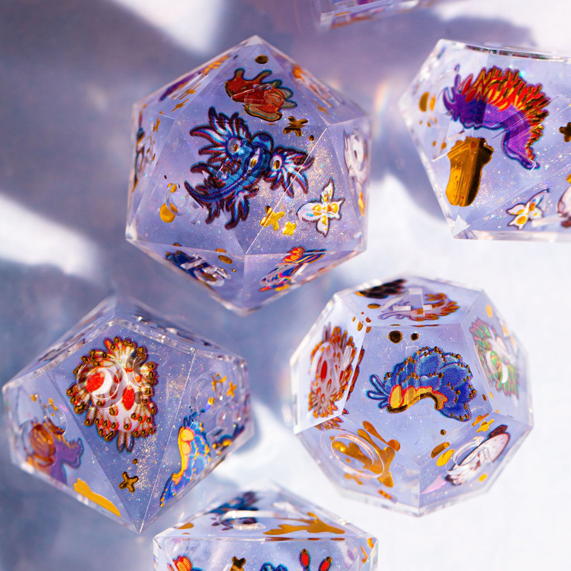 Send Me Nudis 7-Piece Iconic Dice Set - Dispel Dice - Premium DnD Dice & Accessories # #