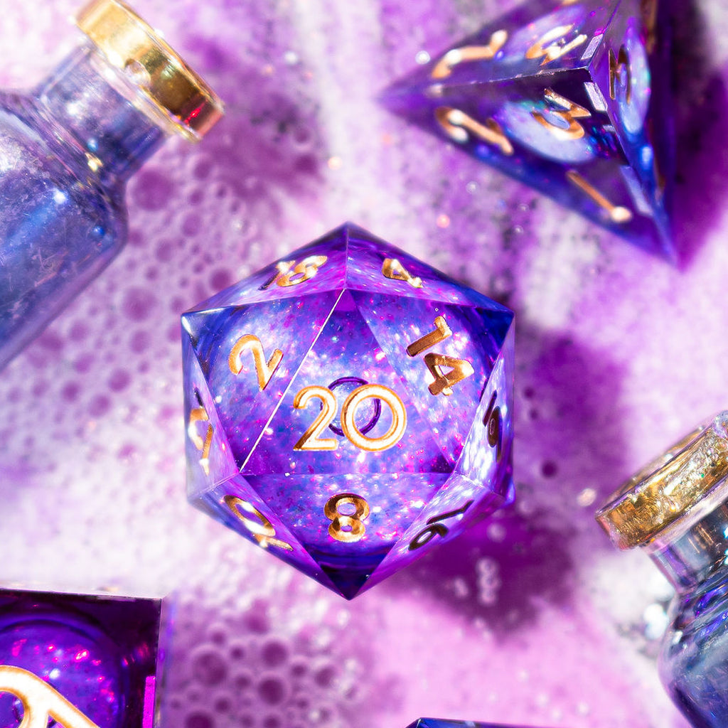 The Dark Veil 7-Piece Liquid Core Dice Set - Dispel Dice - Premium DnD Dice & Accessories # #