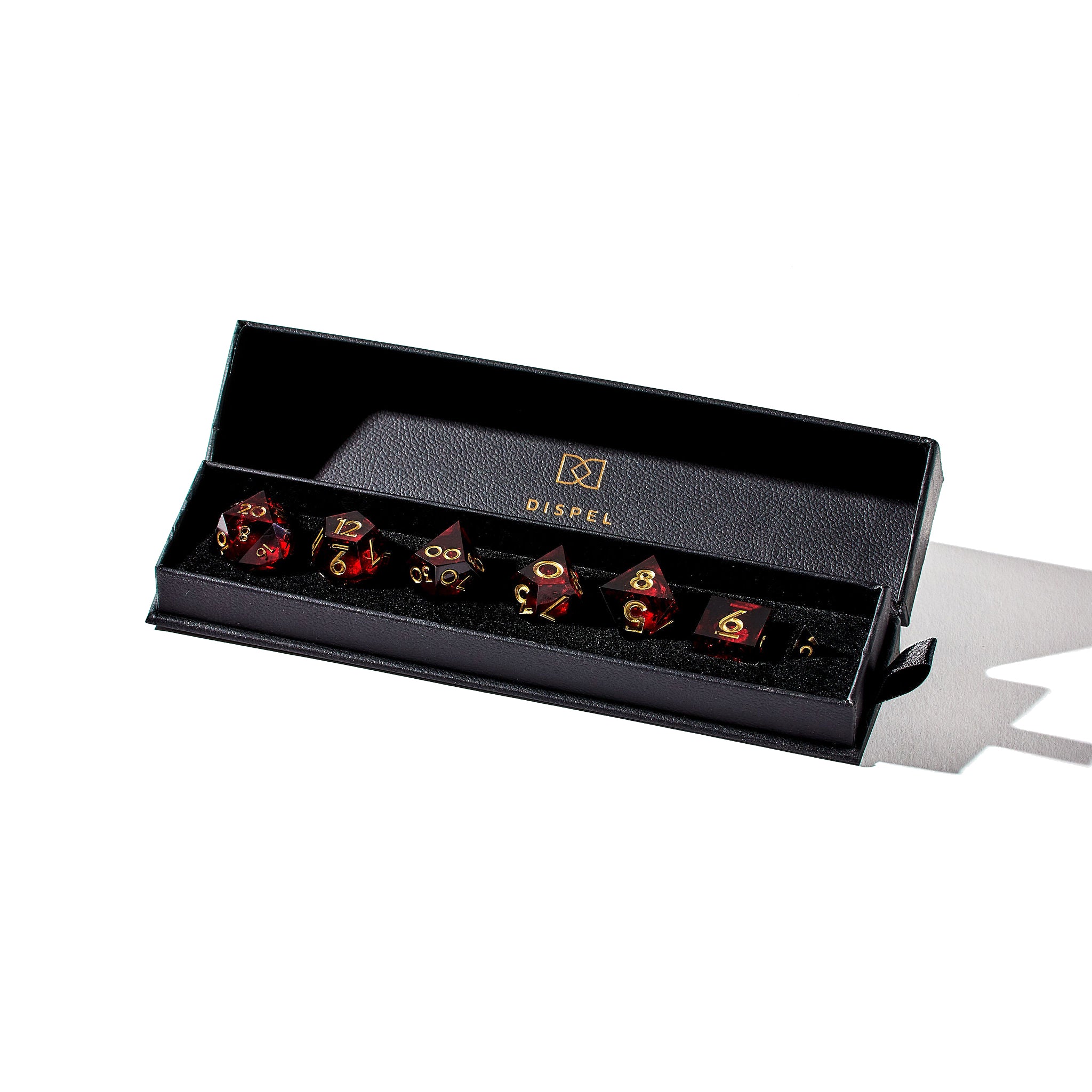 Vampiric Kiss 7-Piece Liquid Core Set - Dispel Dice - Premium DnD Dice & Accessories # #