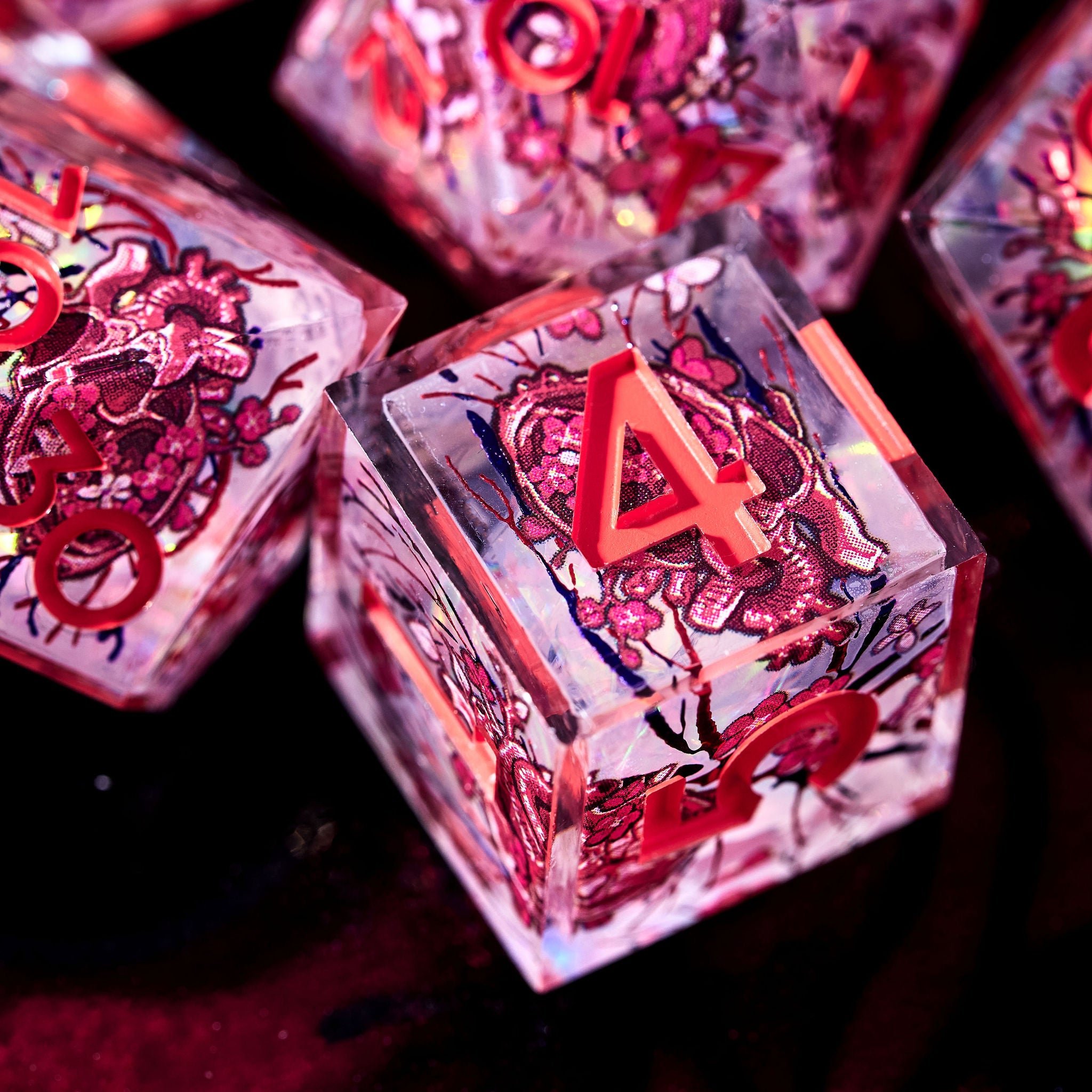 Heartbloom 7-Piece Iconic Dice Set - Dispel Dice - Premium DnD Dice & Accessories # #