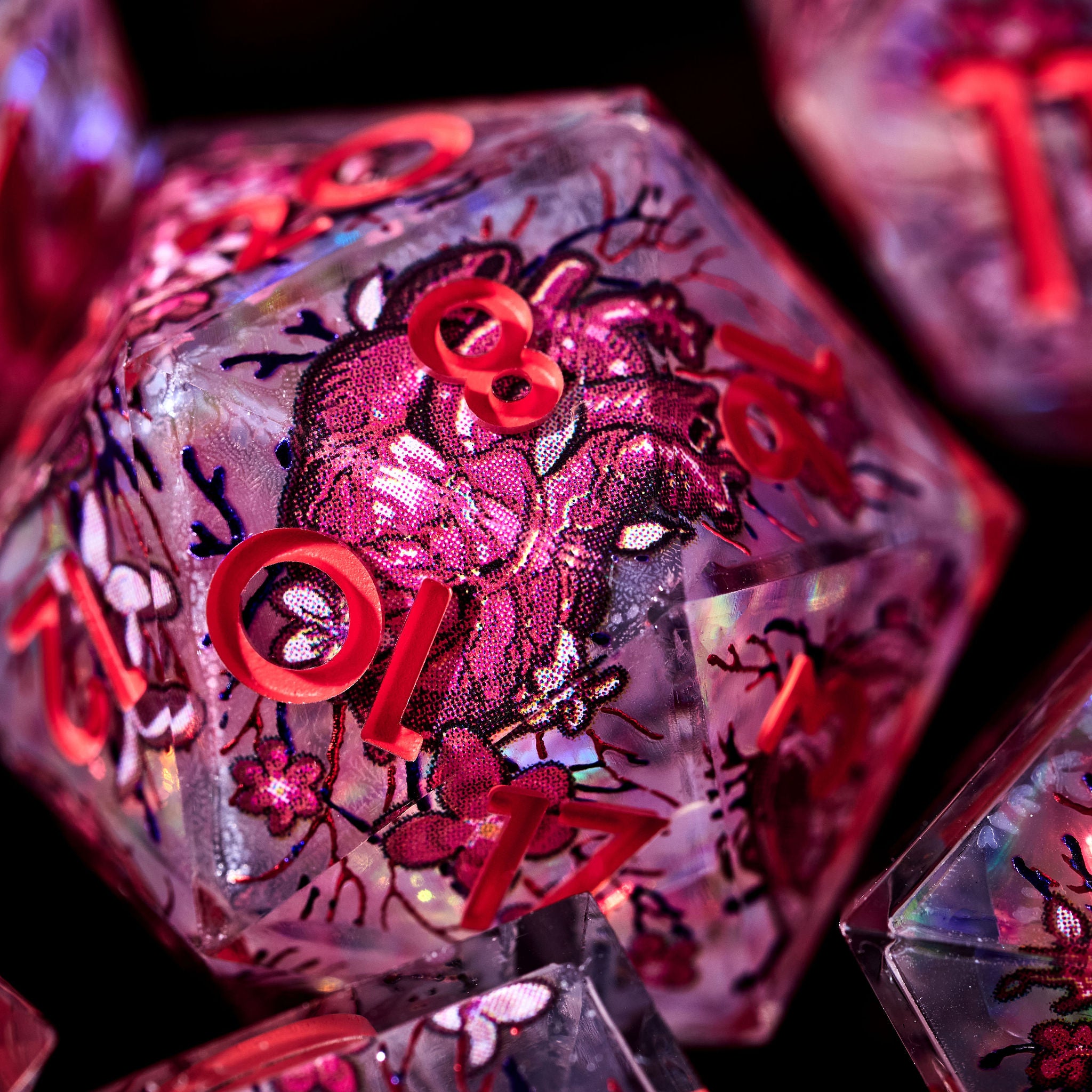 Heartbloom 7-Piece Iconic Dice Set - Dispel Dice - Premium DnD Dice & Accessories # #