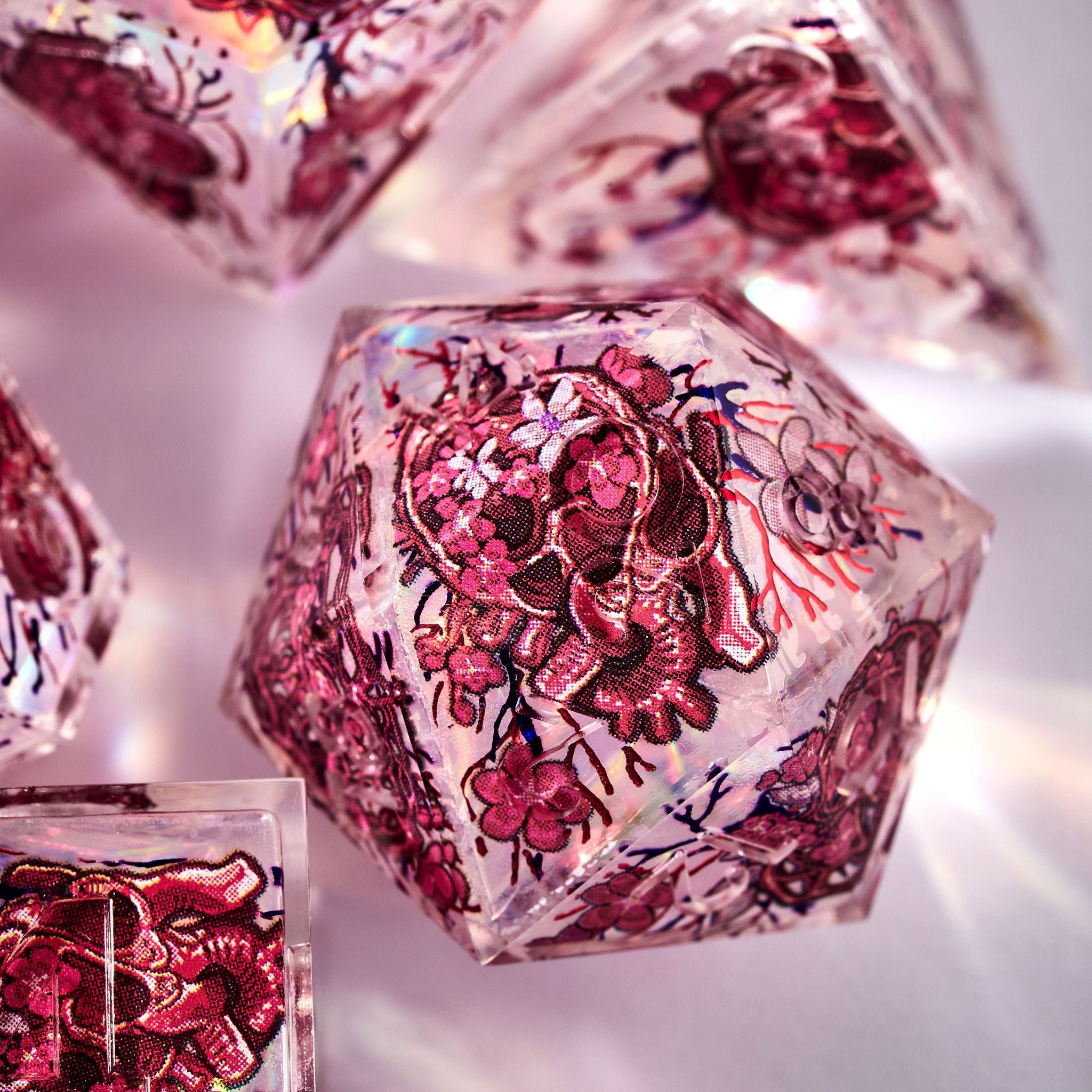 Heartbloom 7-Piece Iconic Dice Set - Dispel Dice - Premium DnD Dice & Accessories # #