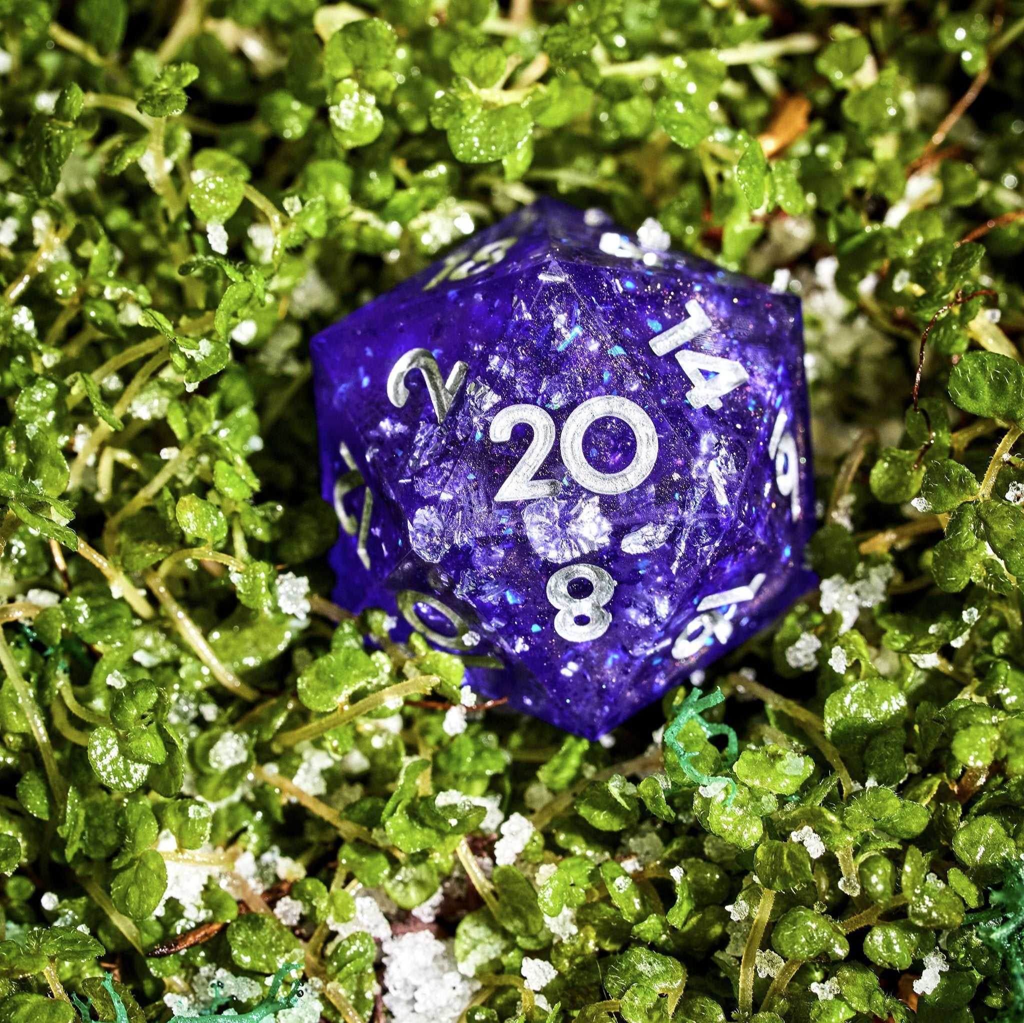 Winter's Curse 7-Piece Polyhedral Dice Set - Dispel Dice - Premium DnD Dice & Accessories # #
