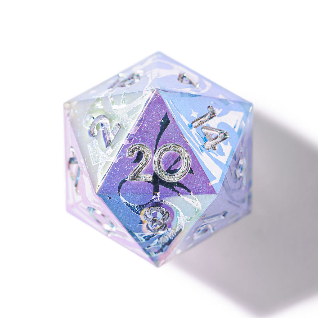 Year 3000 7-Piece Iridescent Iconic Dice Set - Dispel Dice - Premium DnD Dice & Accessories # #