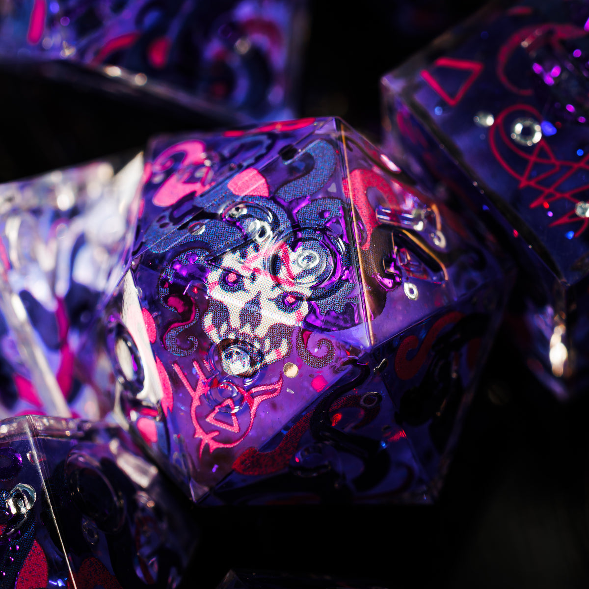Quest's End x Dispel Dice "Revenant Rattle Bones" 7-Piece Iconic Dice Set