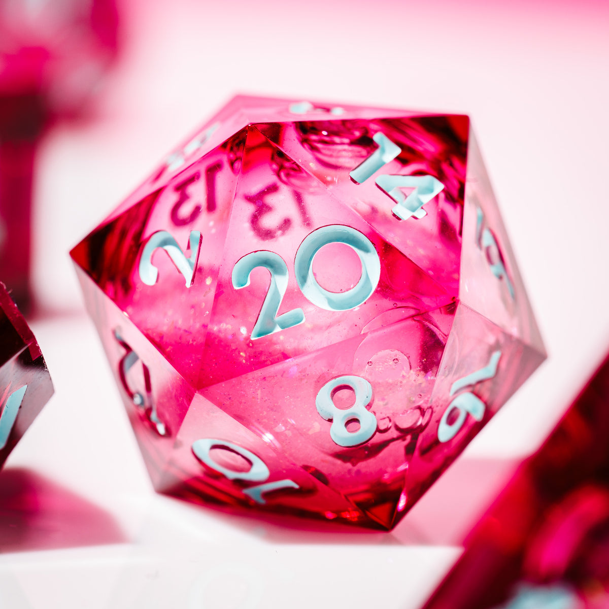 Charm Person 7-Piece Liquid Core Dice Set