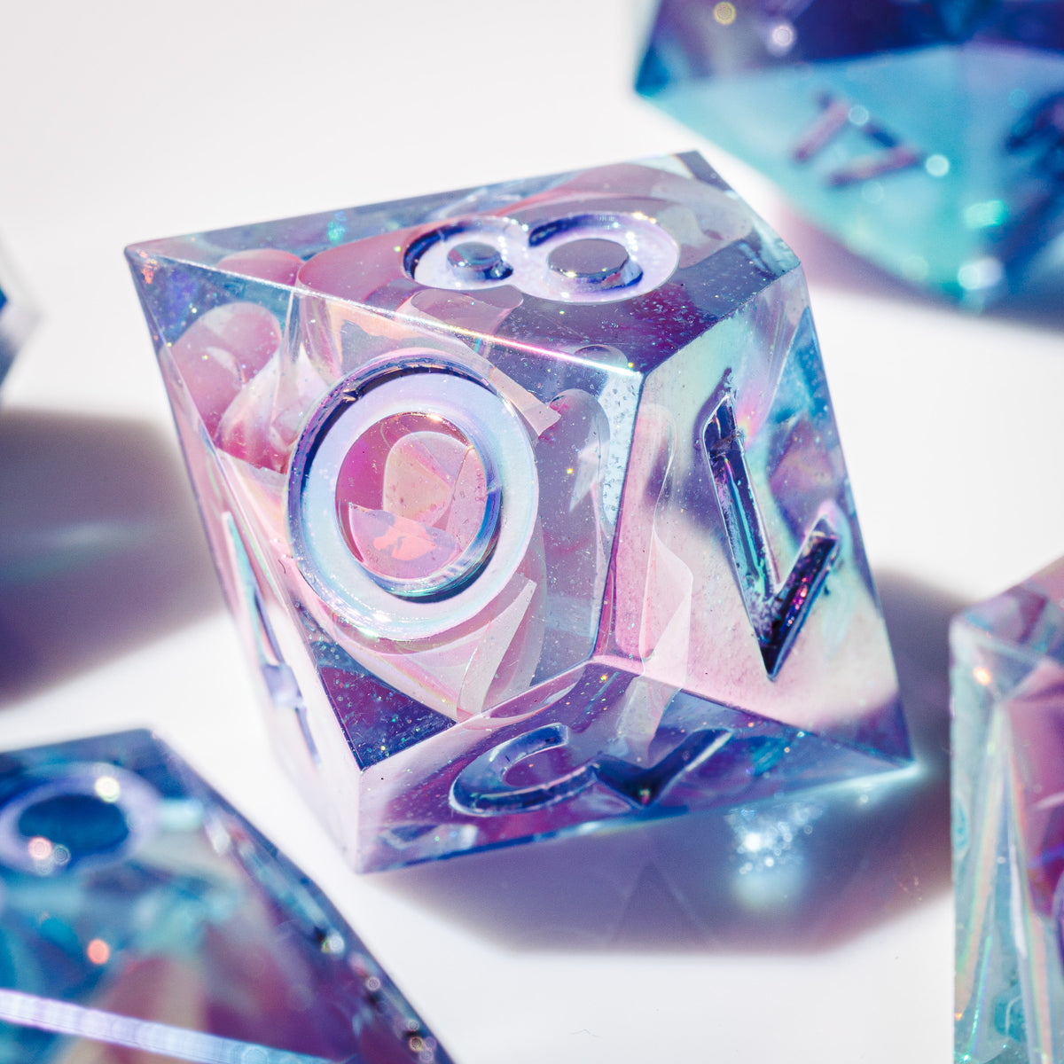 Crystalline Wings 7-Piece Iridescent Dice Set