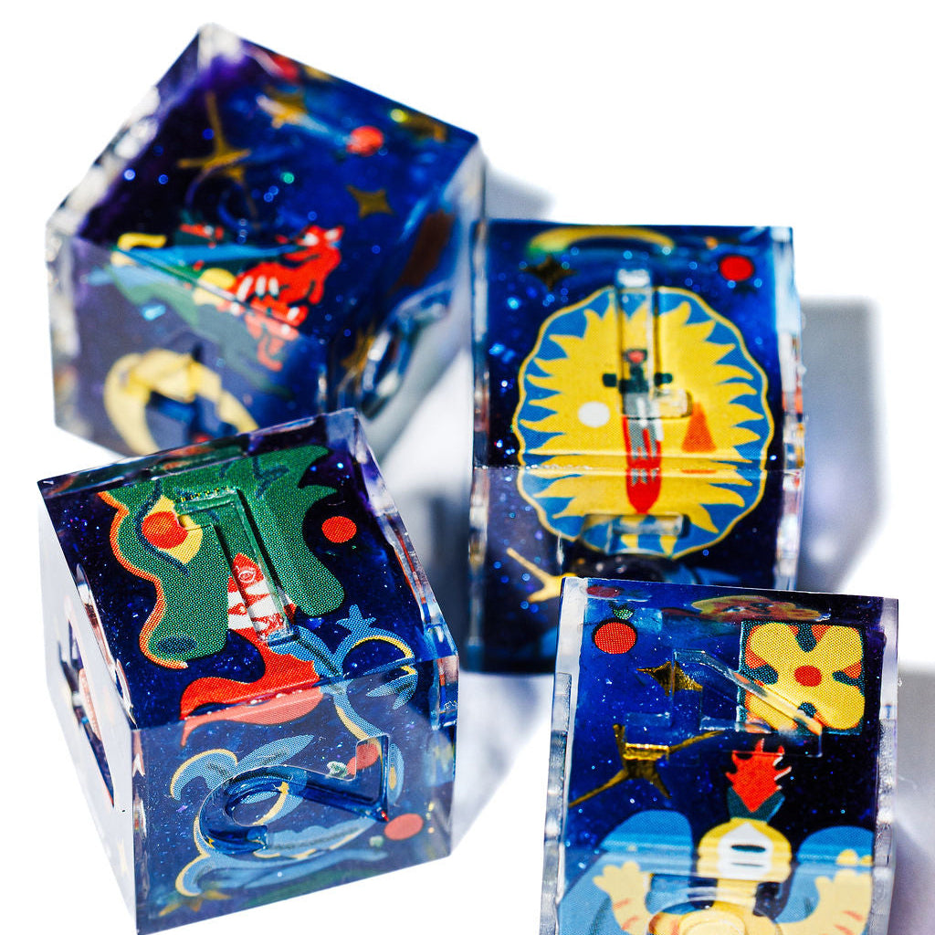 Dragon Slayer 4-Piece Iconic D6 Dice Set