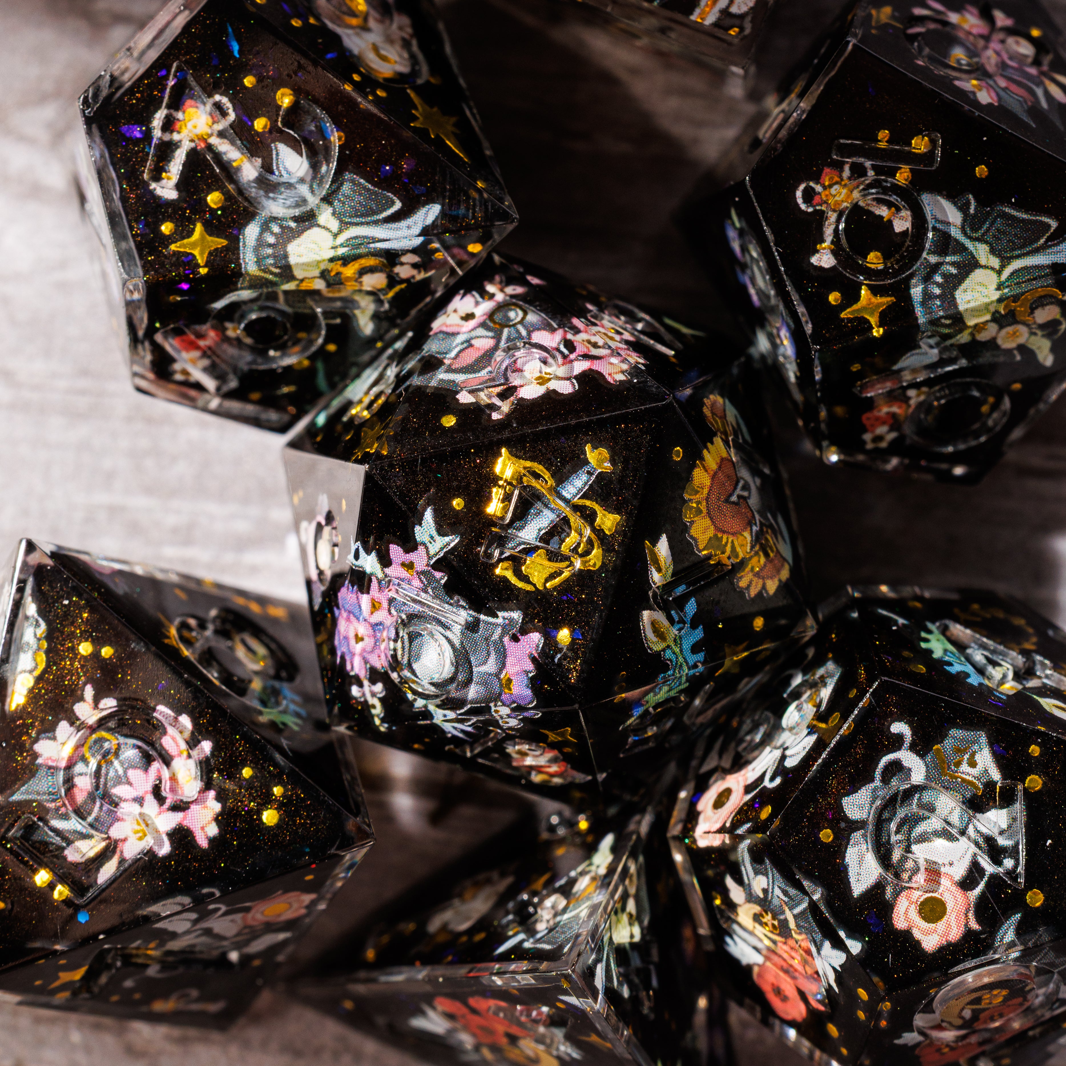 Field of Glory 7-Piece Iconic Dice Set - Dispel Dice - Premium DnD Dice & Accessories # #