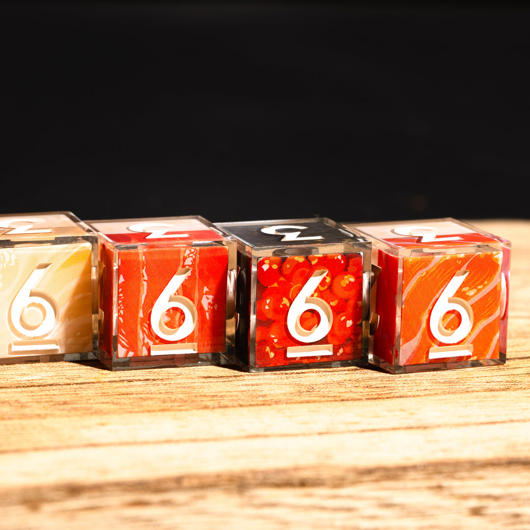 Sushi 4-Piece Iconic D6 Dice Set