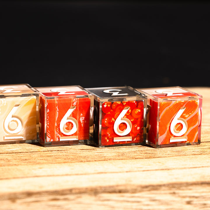 Sushi 4-Piece Iconic D6 Dice Set