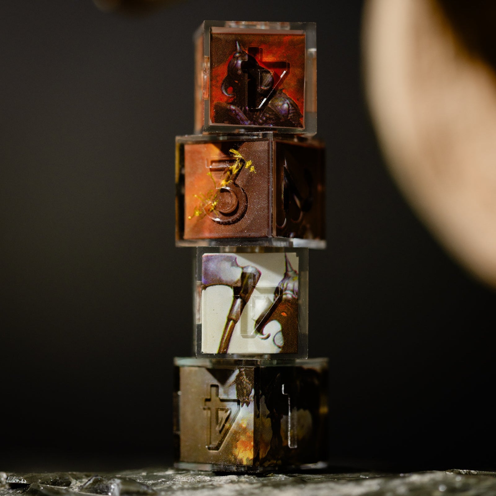 Frazetta x Dispel Death Dealer 4-Piece Iconic D6 Dice Set