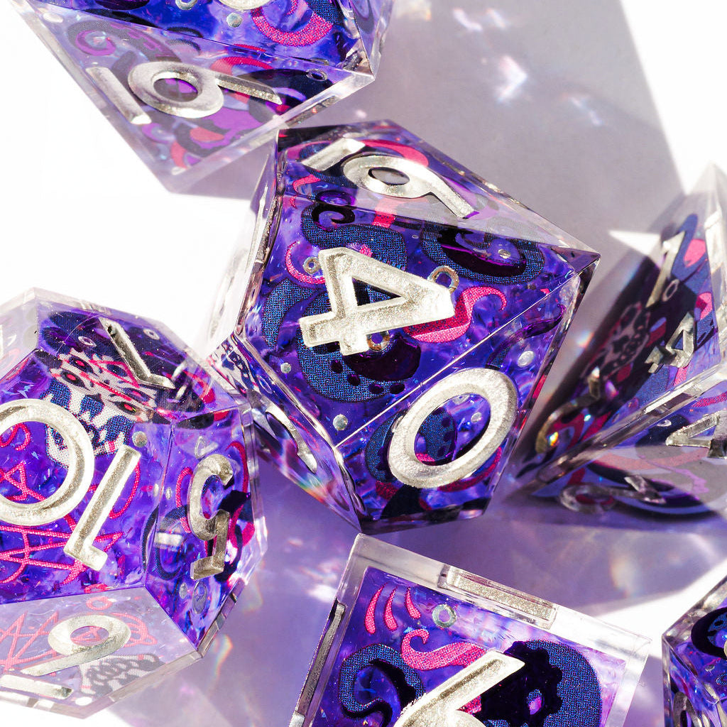 Quest's End x Dispel Dice "Revenant Rattle Bones" 7-Piece Iconic Dice Set