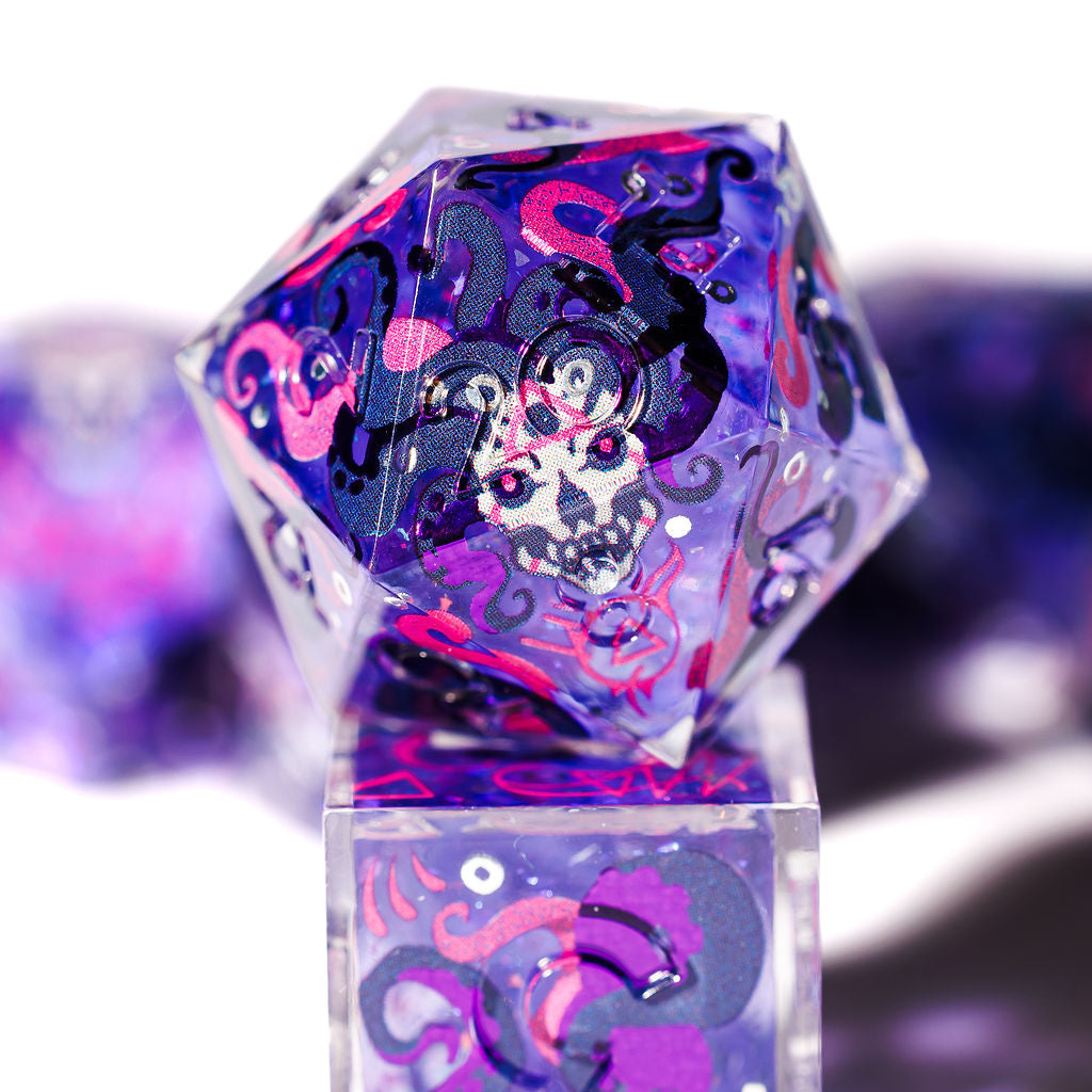 Quest's End x Dispel Dice "Revenant Rattle Bones" 7-Piece Iconic Dice Set