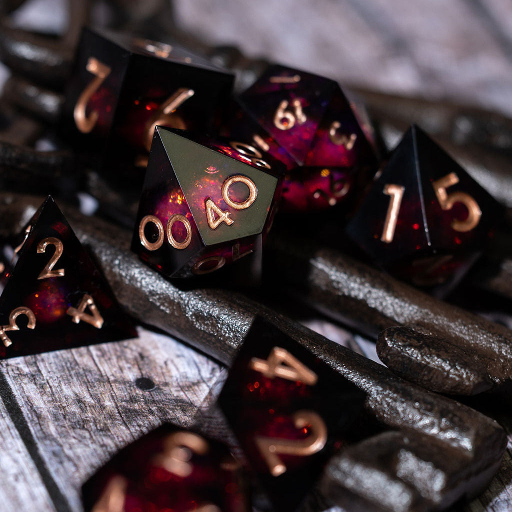 Nosferatu 7-Piece Liquid Core Dice Set