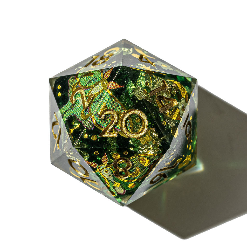 Luna Moth 7-Piece Iconic Dice Set