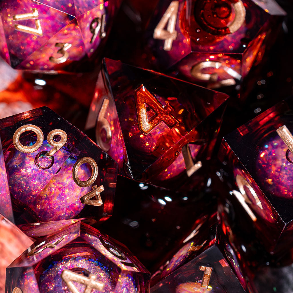 Nosferatu 7-Piece Liquid Core Dice Set