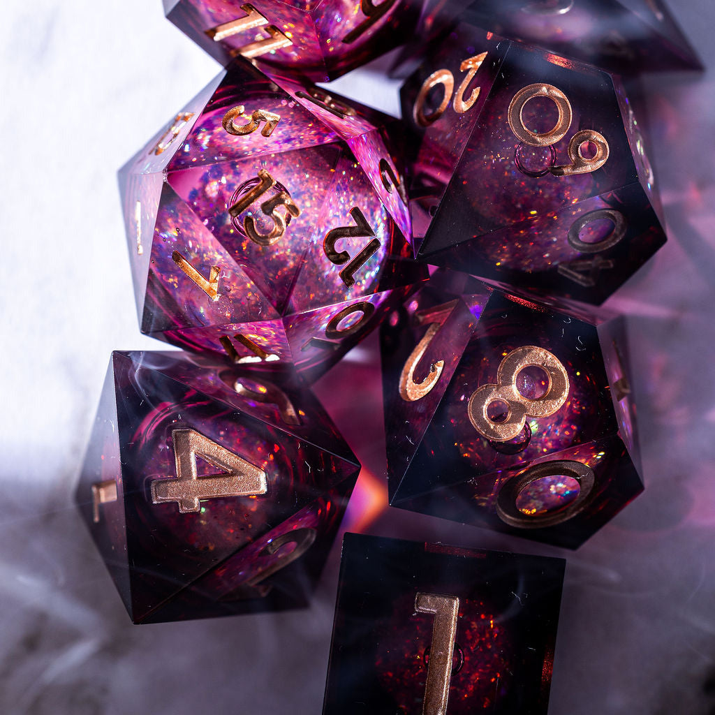 Nosferatu 7-Piece Liquid Core Dice Set