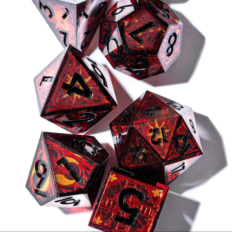 Curse of the Vampire 7-Piece Iconic Dice Set