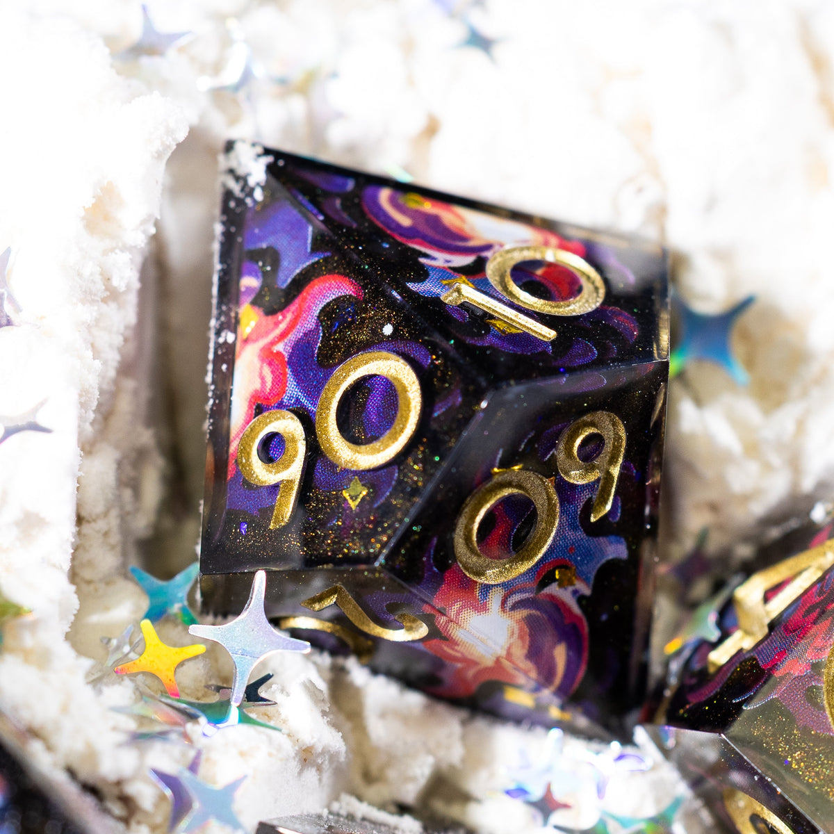 Cosmic Storm 7-Piece Iconic Dice Set - Dispel Dice - Premium DnD Dice & Accessories # #
