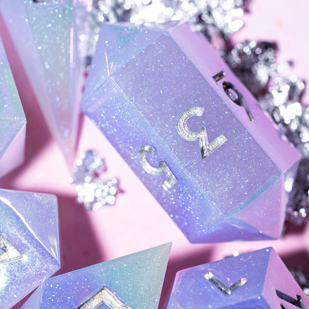 Moon Prism 7-Piece Jewel Shape Dice Set