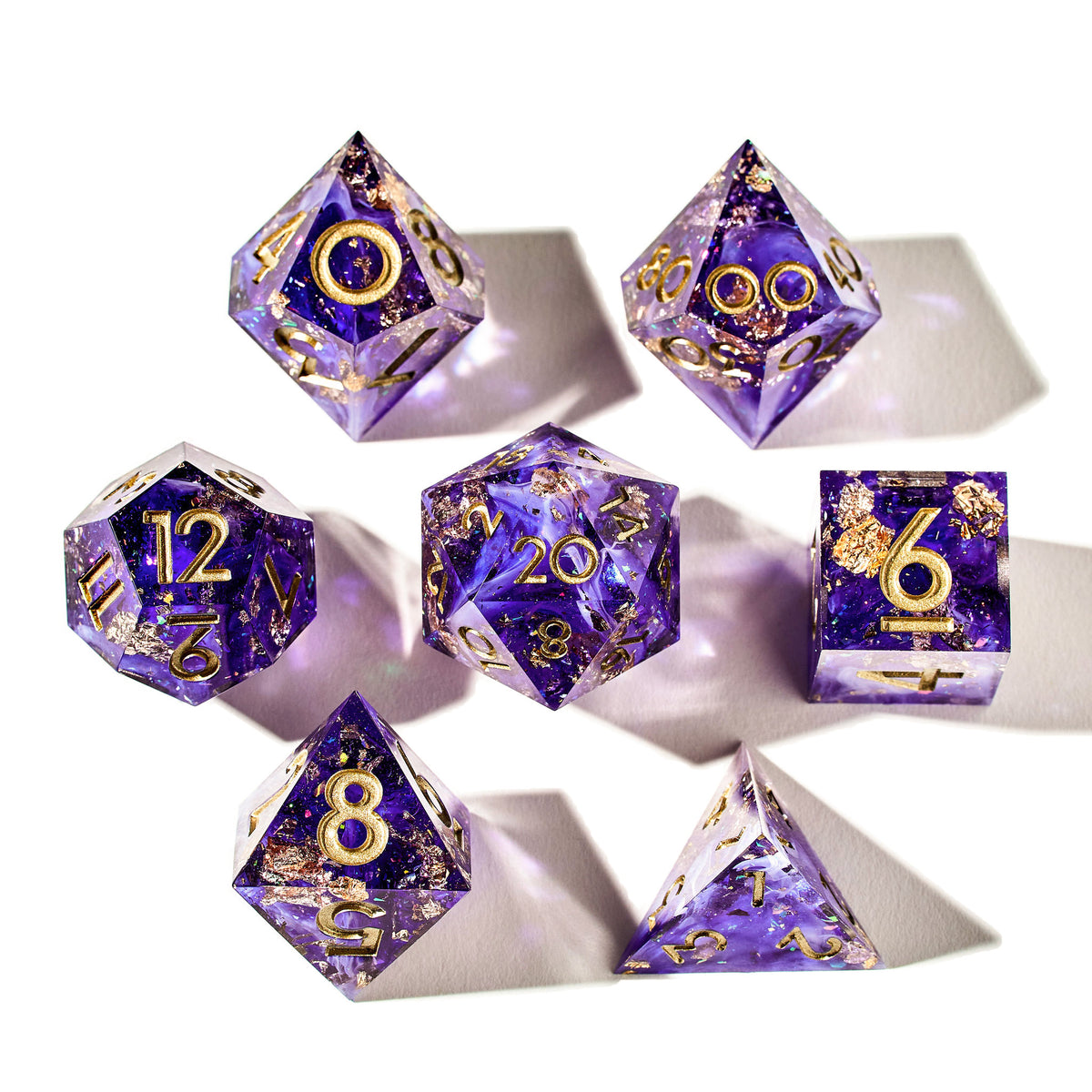 Unseelie Court 7-Piece Polyhedral Dice Set - Dispel Dice - Premium DnD Dice & Accessories # #