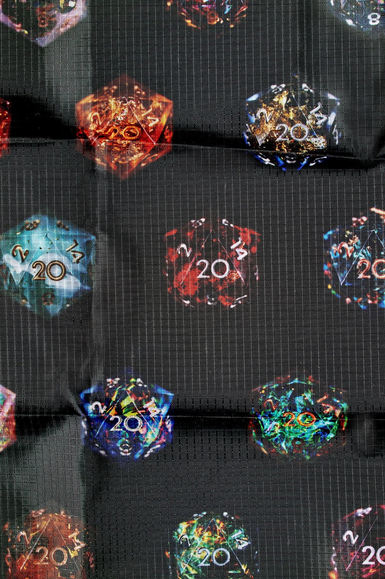 Black D20 Reusable Shopping Tote Bag - Dispel Dice - Premium DnD Dice & Accessories