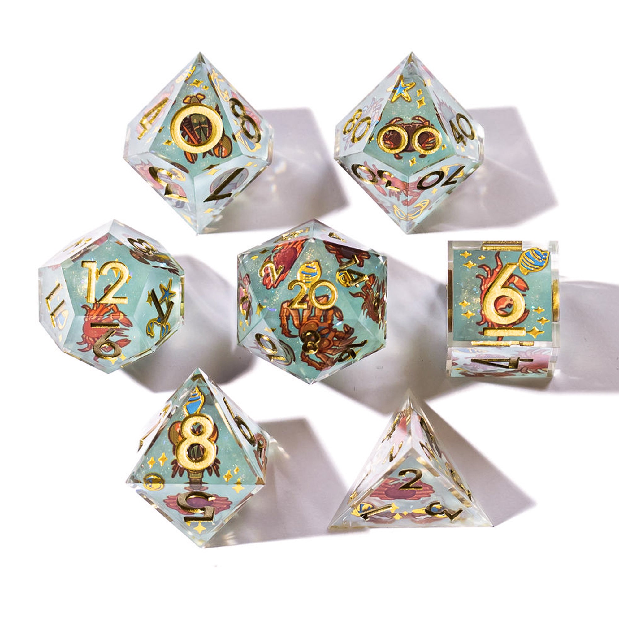 Crabs 7-Piece Iconic Dice Set